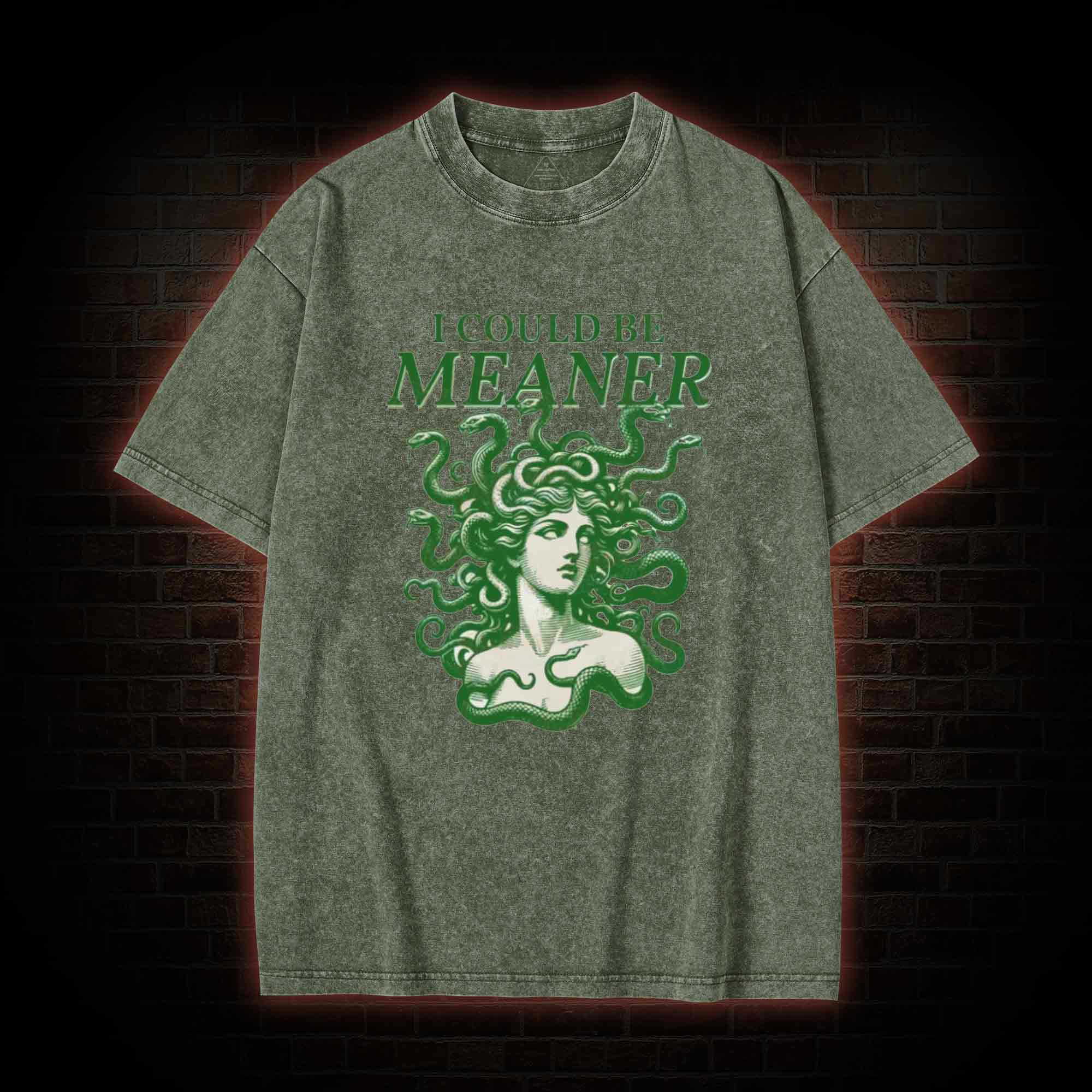 I Could be Meaner Washed T-shirt