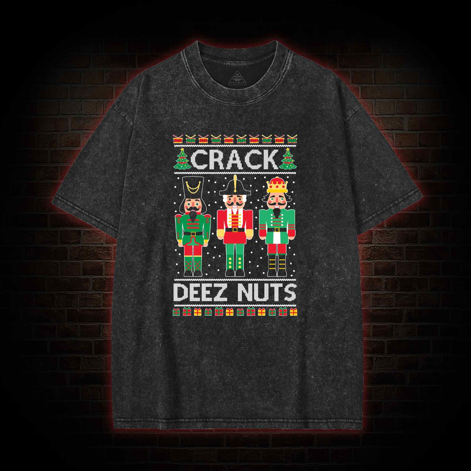 Crack Deez Nuts Washed T-shirt