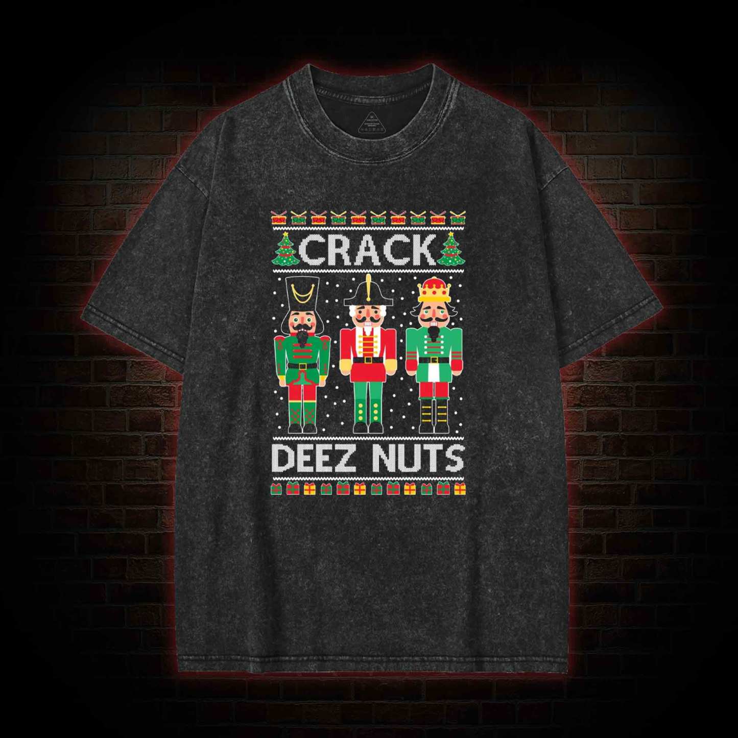 Crack Deez Nuts Washed T-shirt
