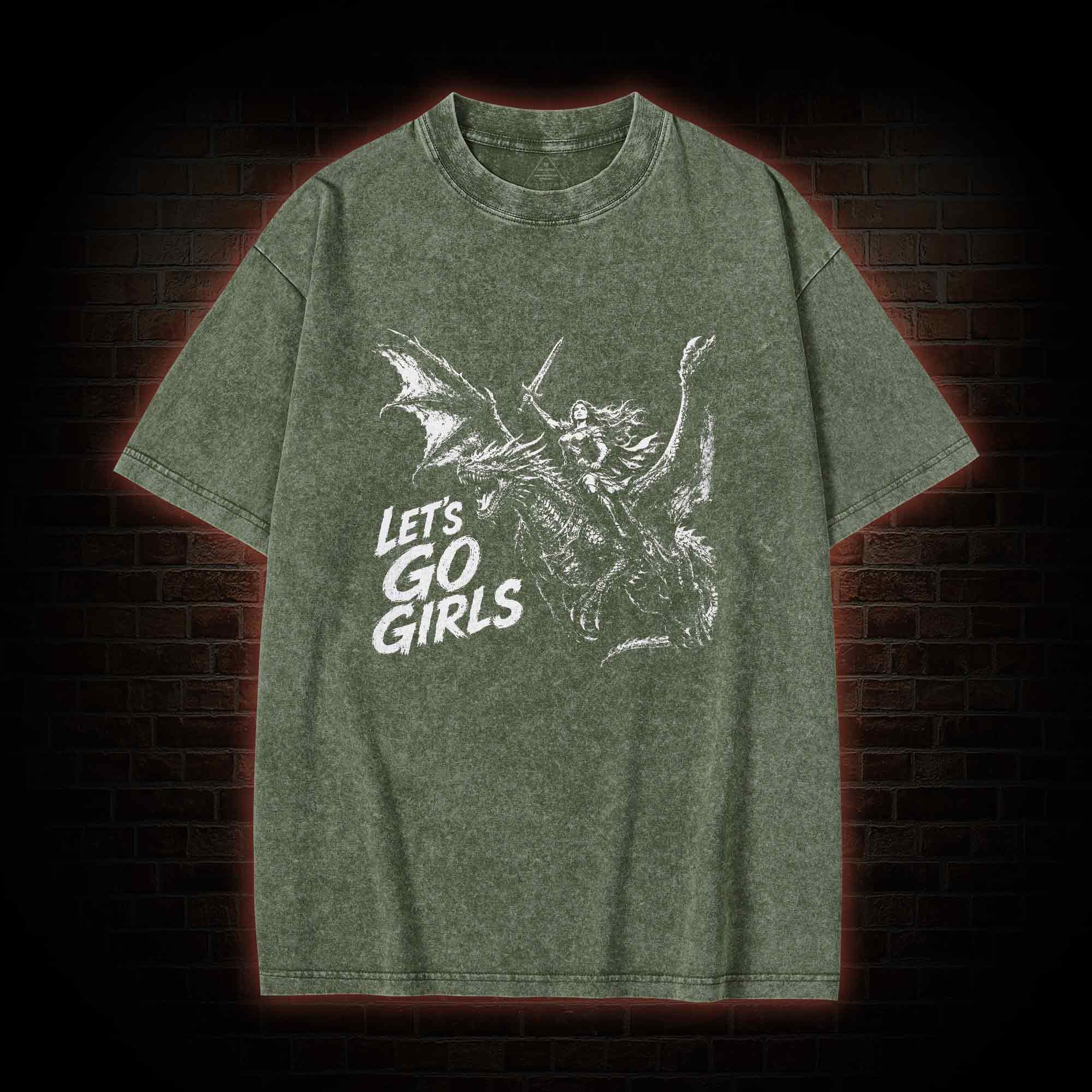 Let's Go Girls Washed T-shirt