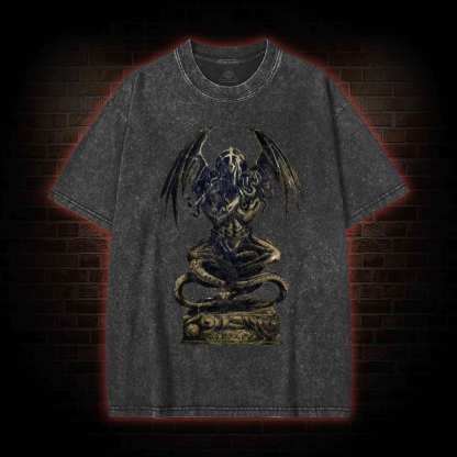 Cthulhu Idol Washed T-shirt