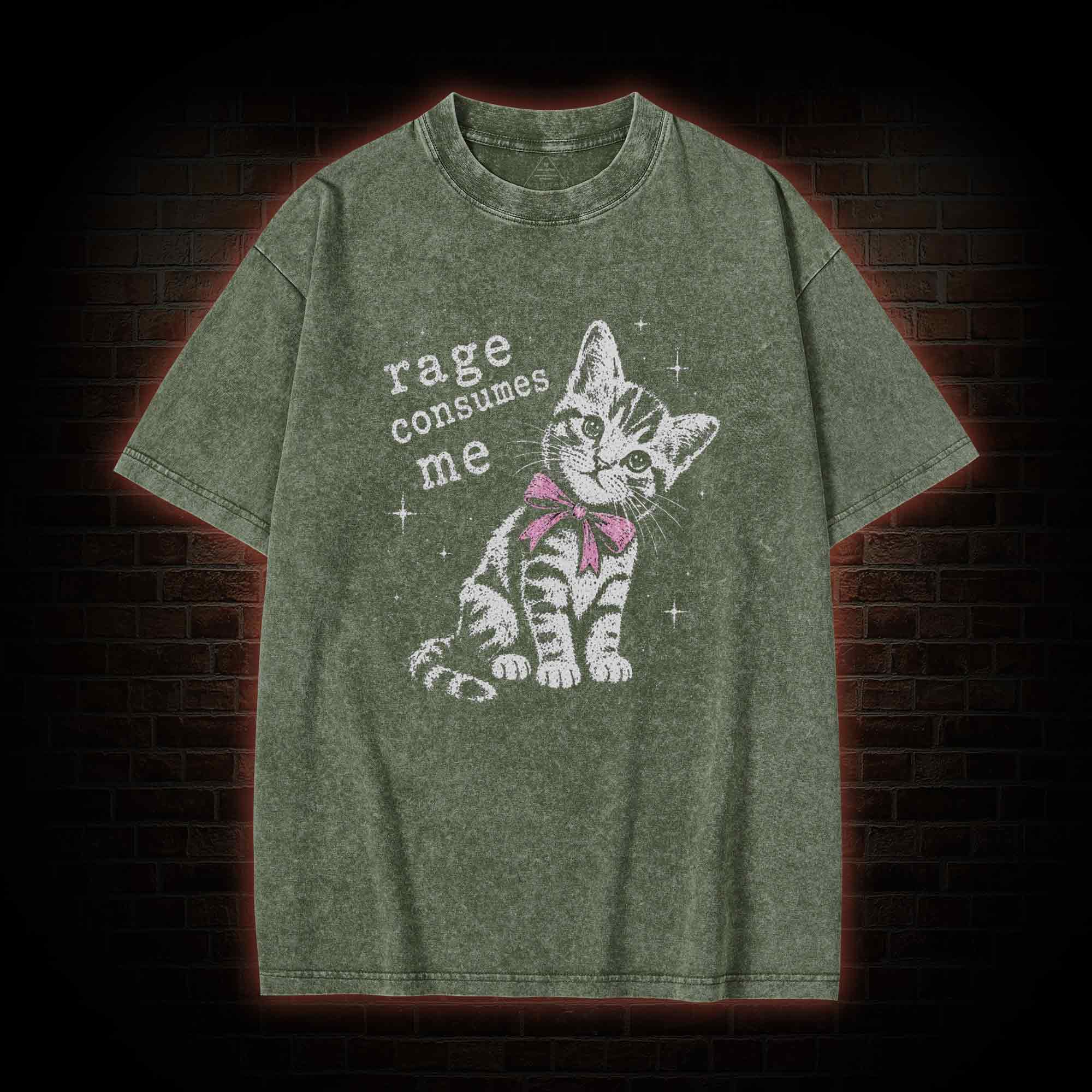 Rage Consumes Me Washed T-shirt