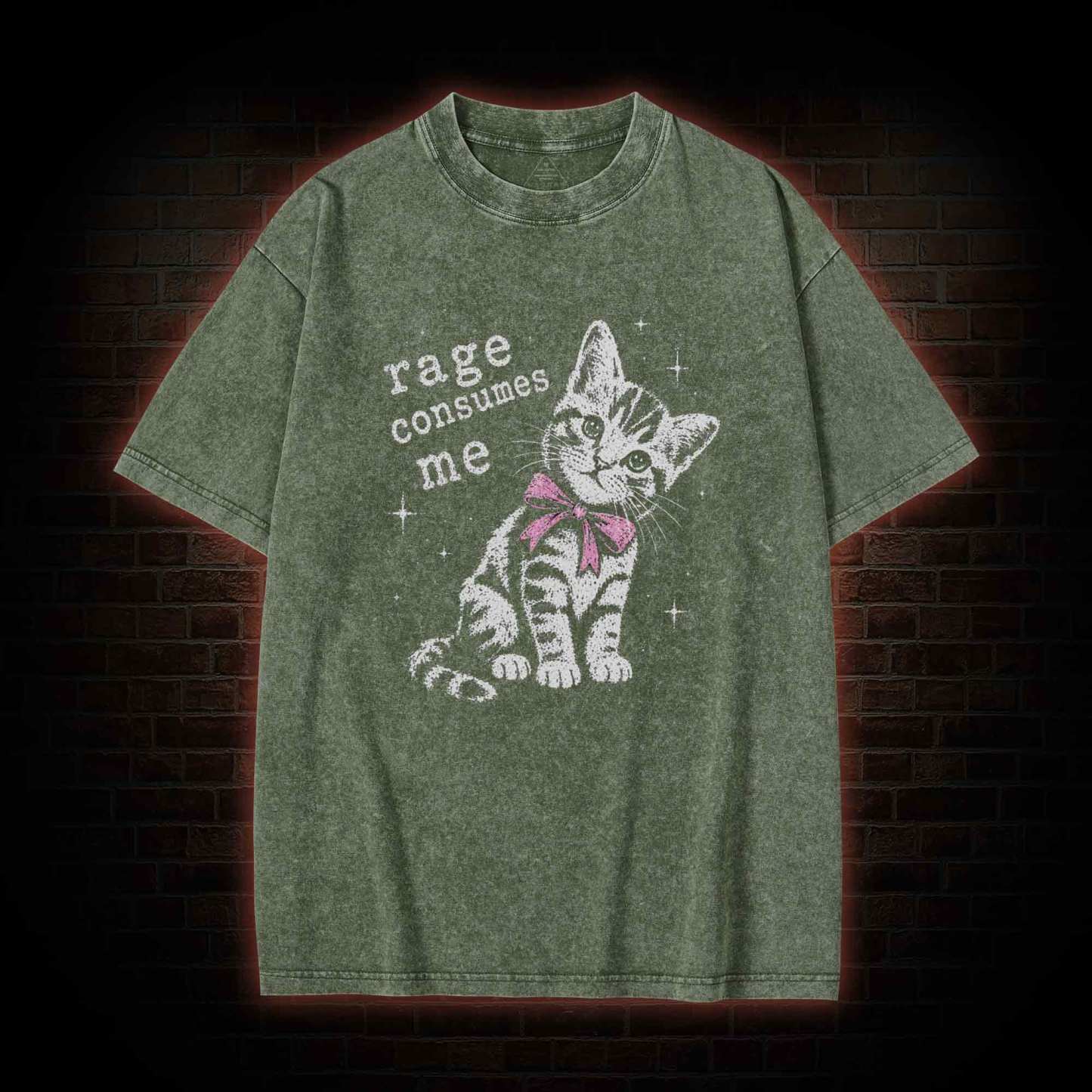 Rage Consumes Me Washed T-shirt