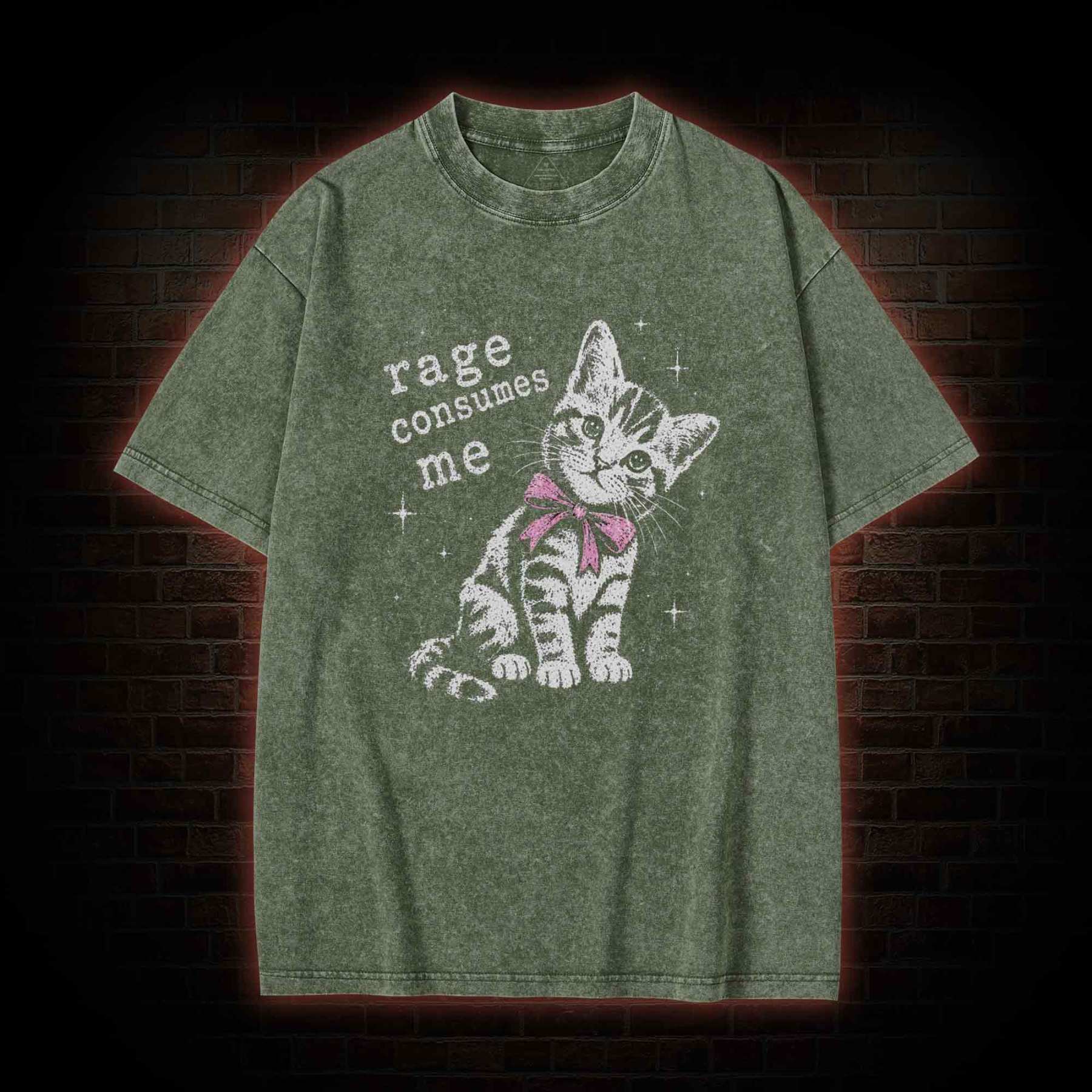 Rage Consumes Me Washed T-shirt