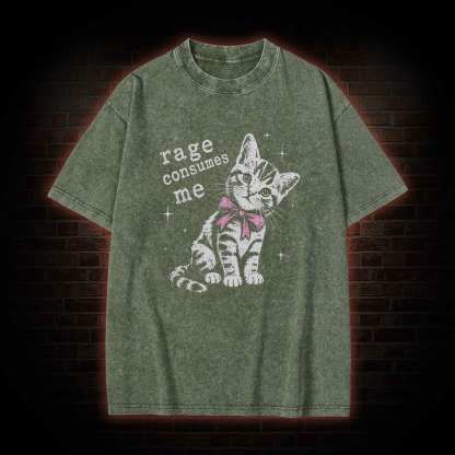 Rage Consumes Me Washed T-shirt