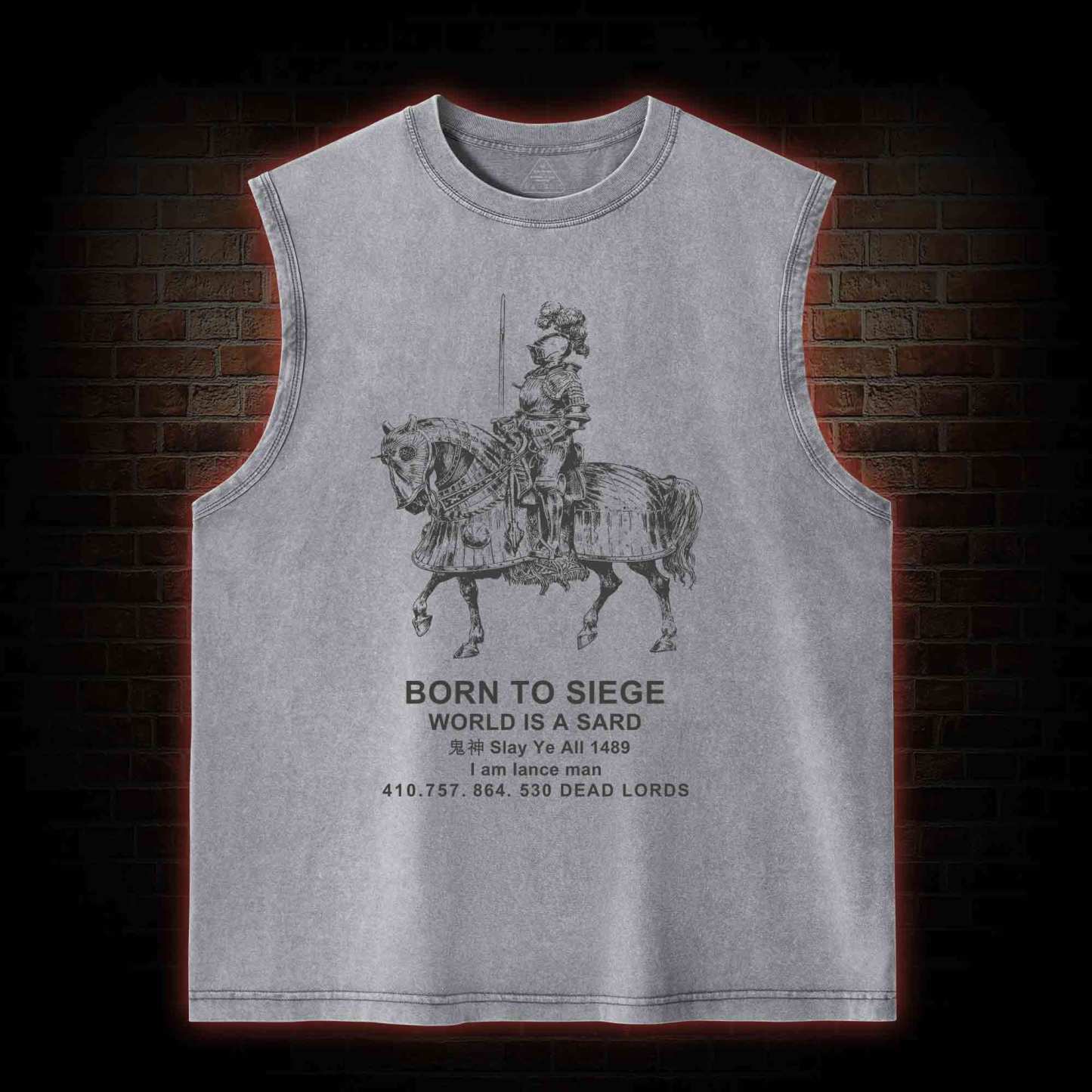 Bron To Siege Washed Tank Top