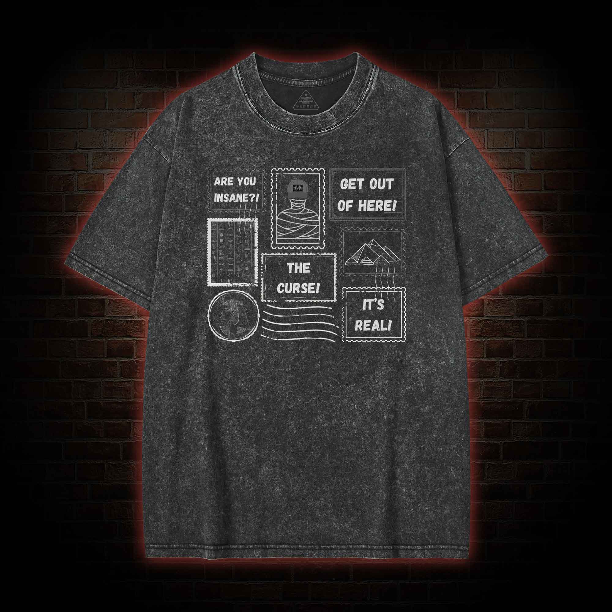  Revenge of the Mummy Washed T-shirt