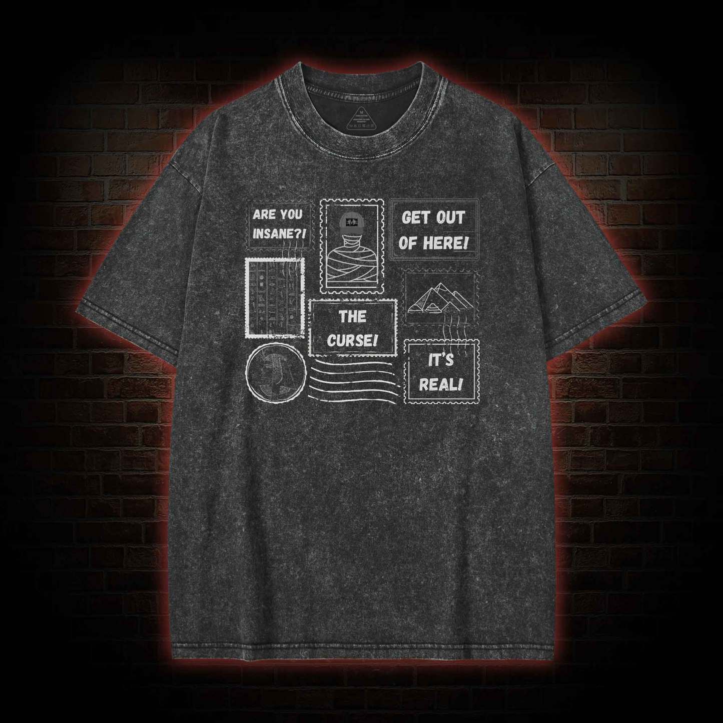 Revenge of the Mummy Washed T-shirt