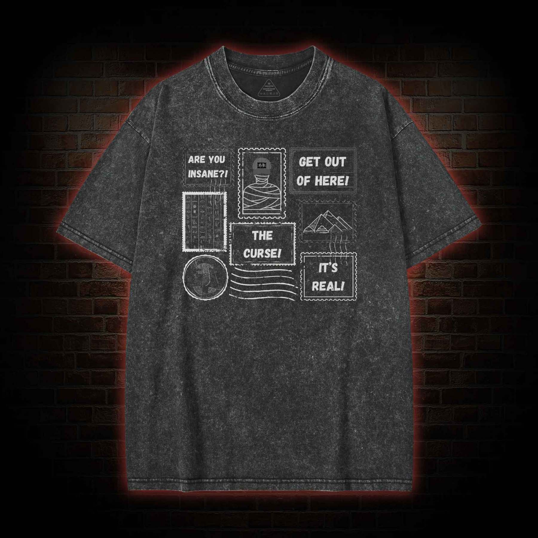 Revenge of the Mummy Washed T-shirt