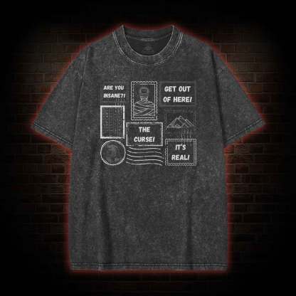  Revenge of the Mummy Washed T-shirt