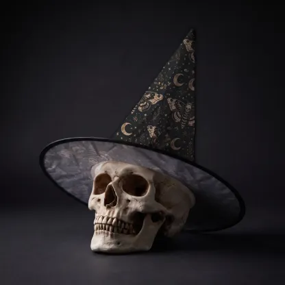 Halloween Witch Hat&Neck Gaiter&Cloak&Women's Net Tights Set
