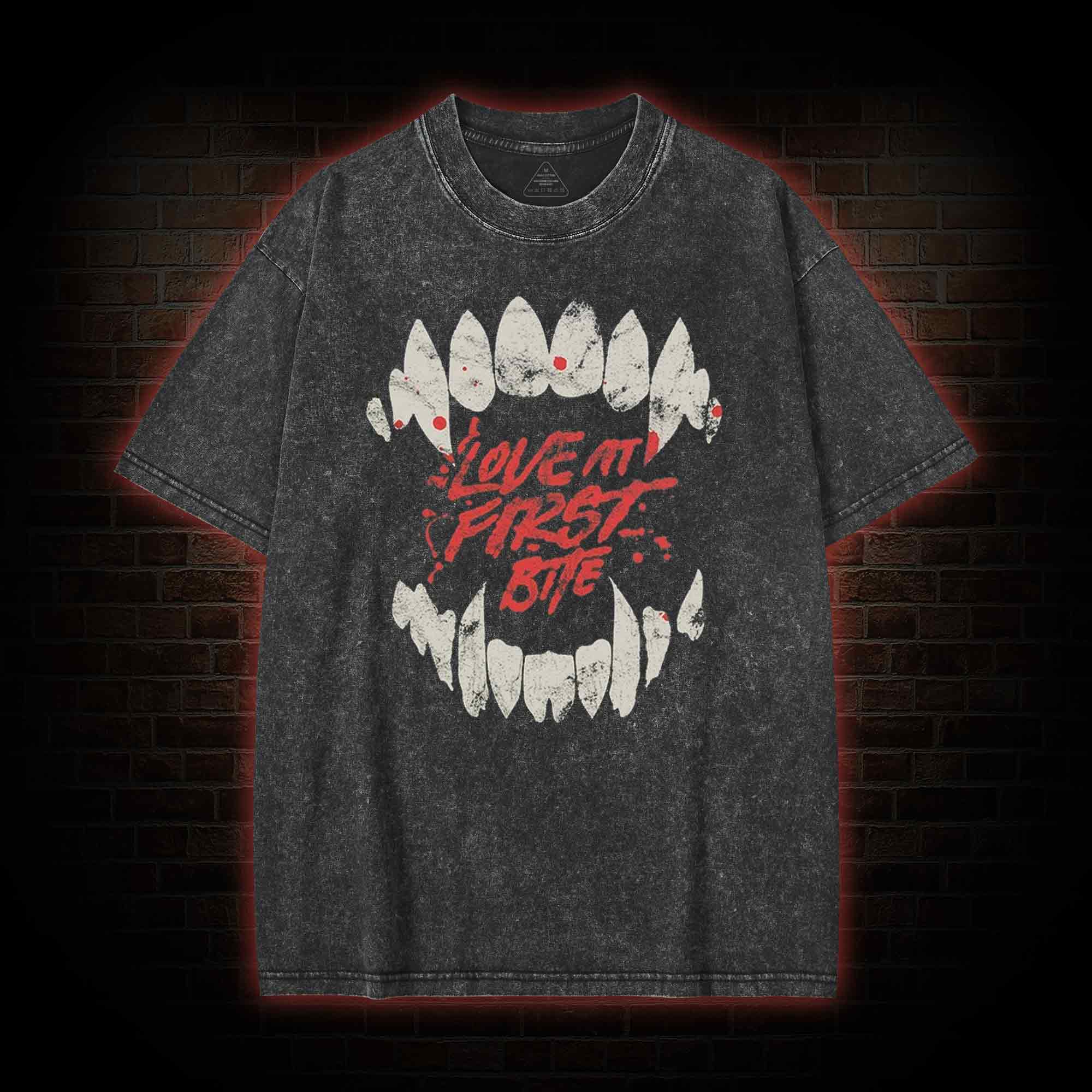 Love at First Bite Washed T-shirt