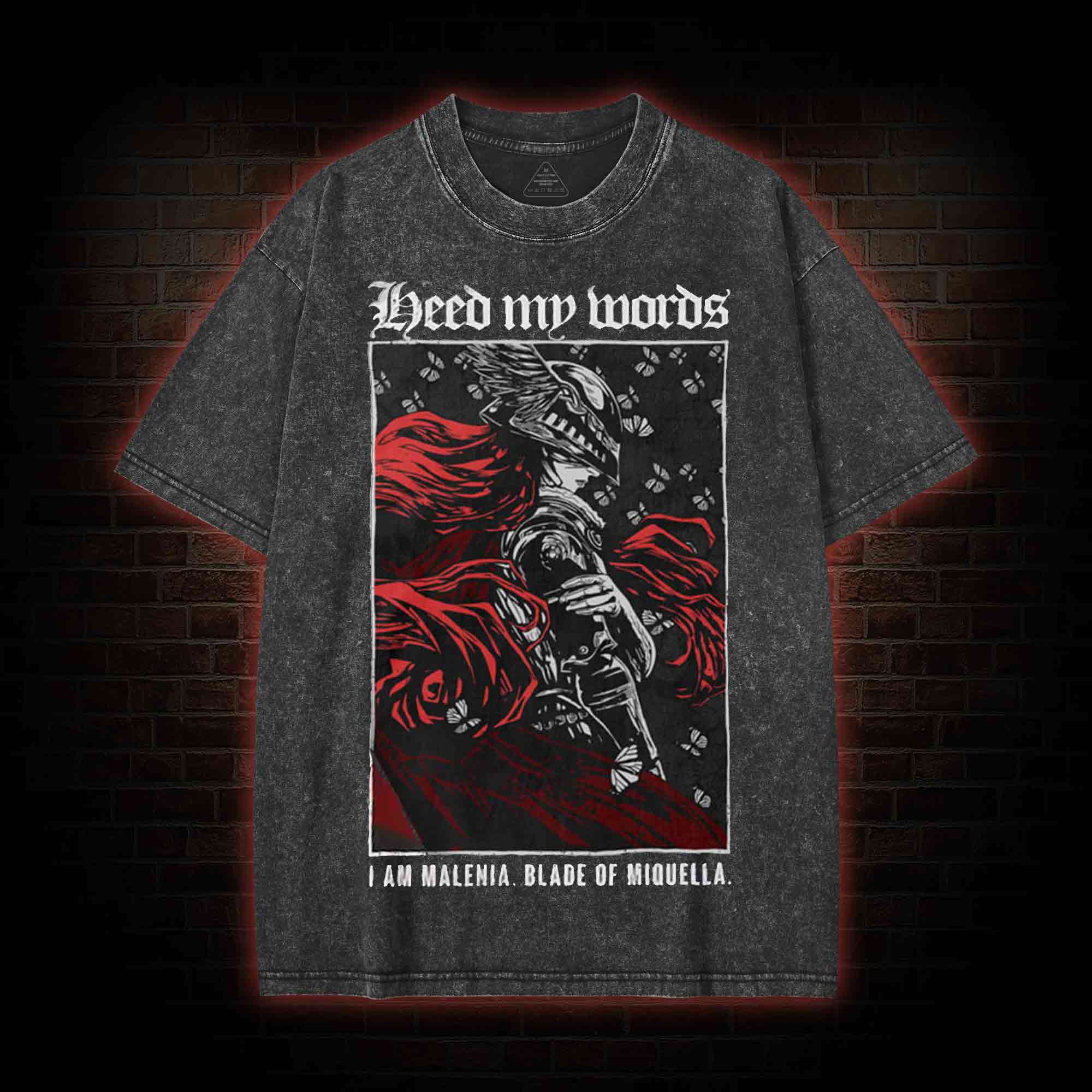 Heed My Words Struggler Washed T-shirt