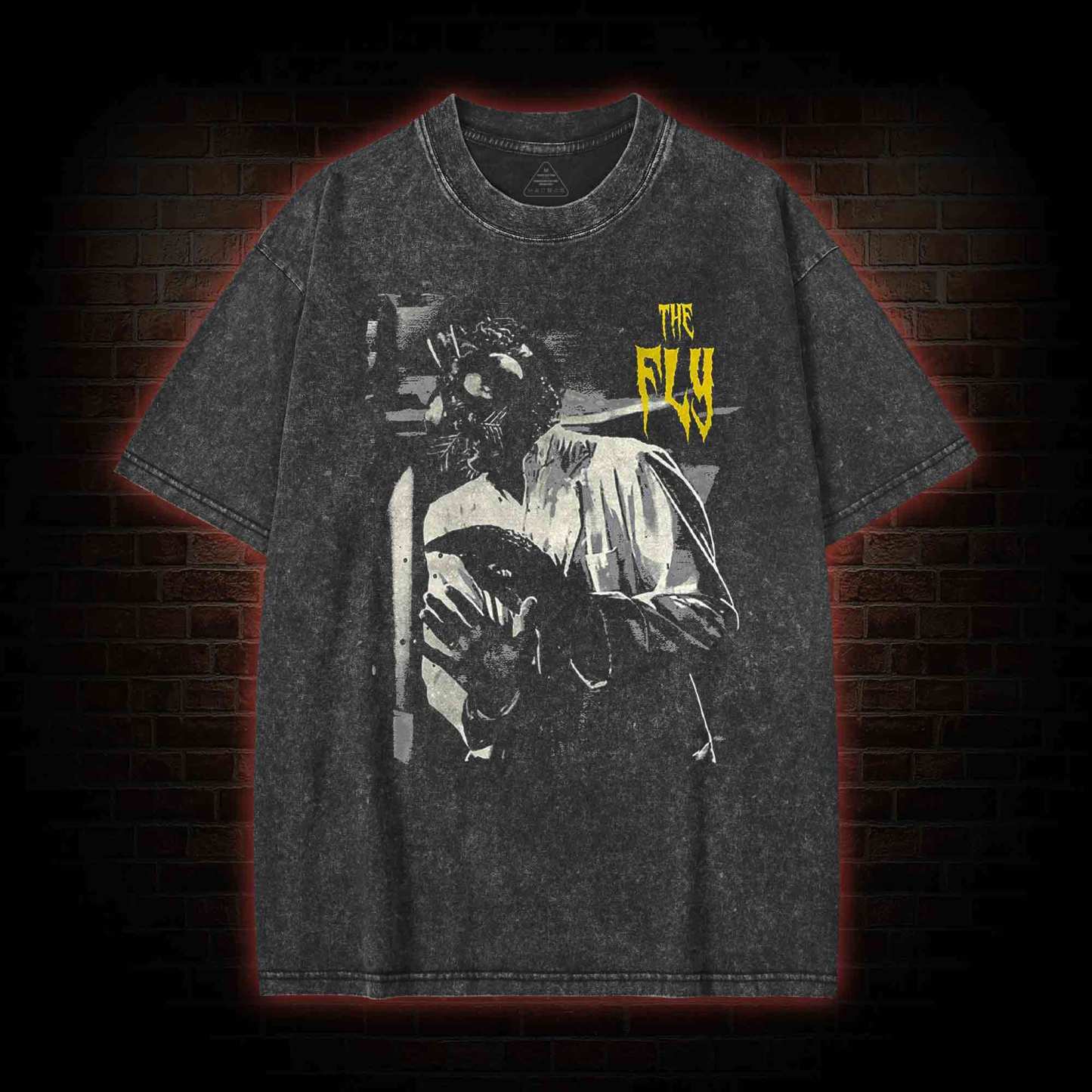 Behold Dog Washed T-shirt with Dark Style