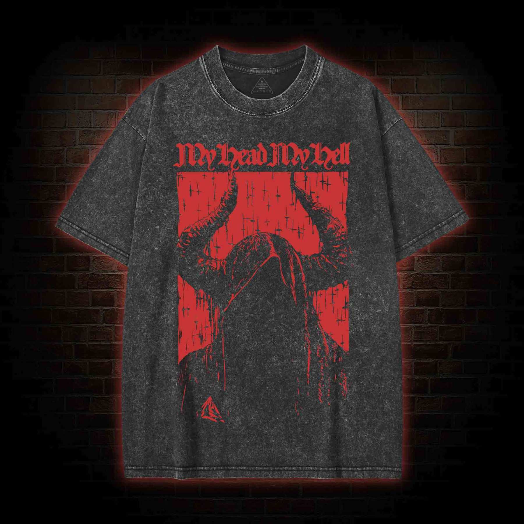 The Fly Washed T-shirt with Dark Style