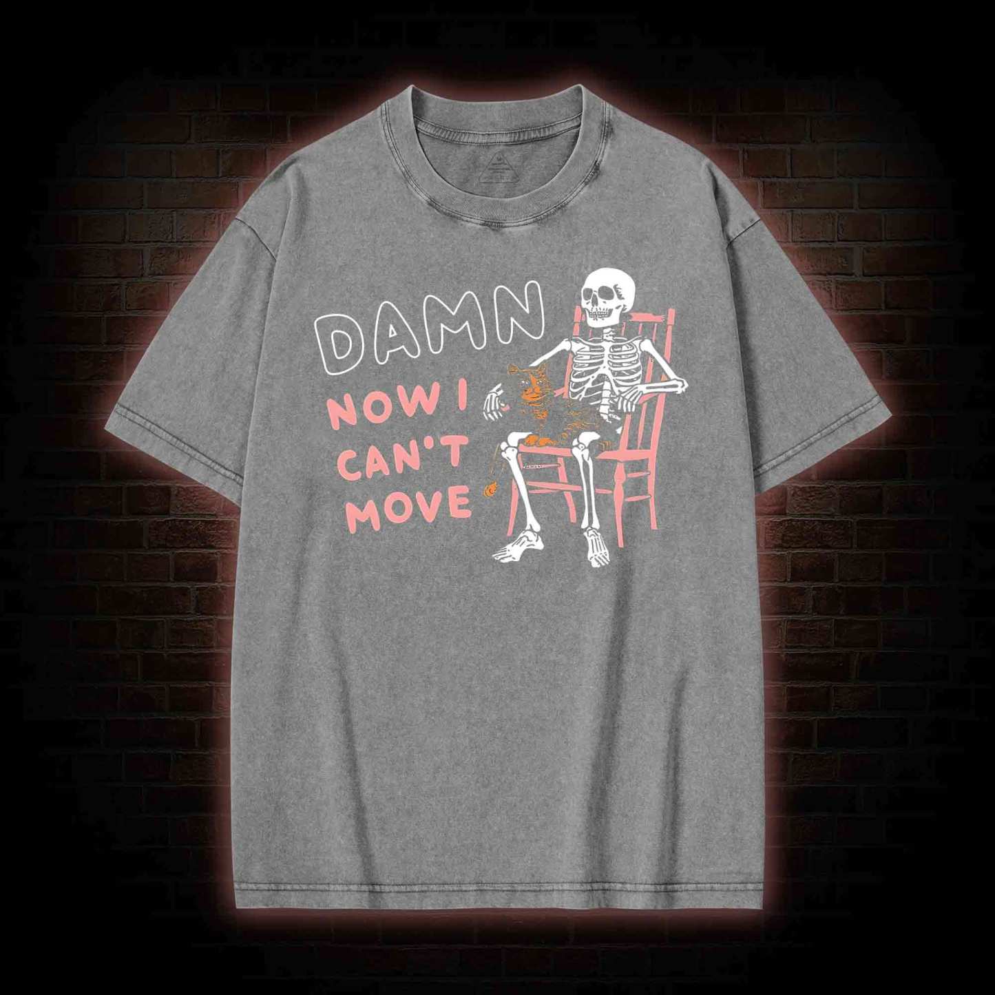Damn Now I Can't Move Washed T-shirt