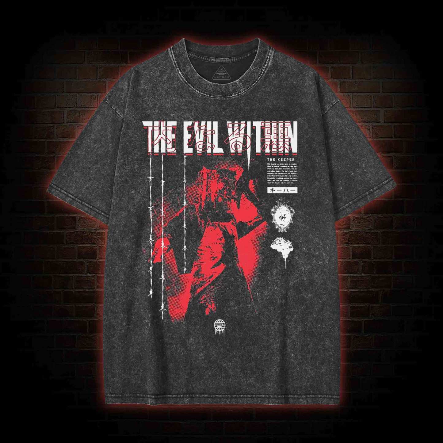 The Keeper Washed T-shirt with Dark Style