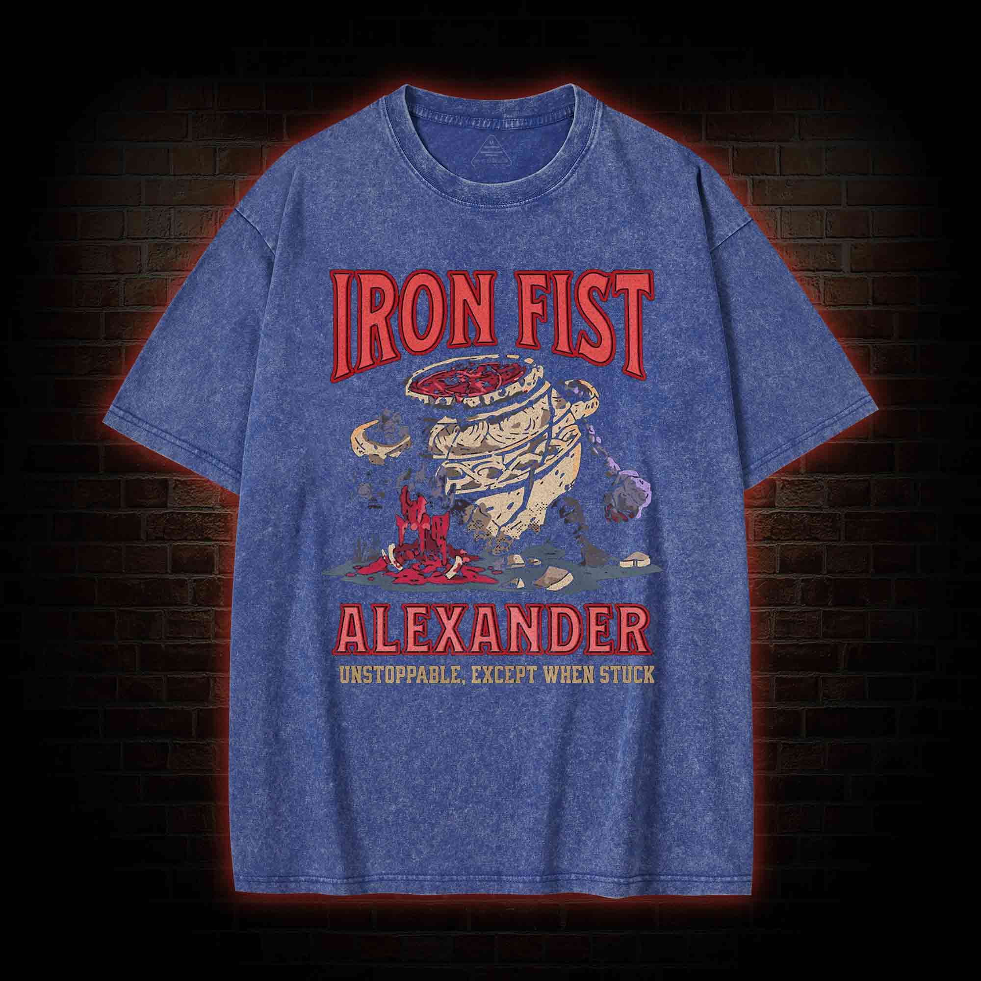 Unstoppable Except When Stuck Washed T-shirt