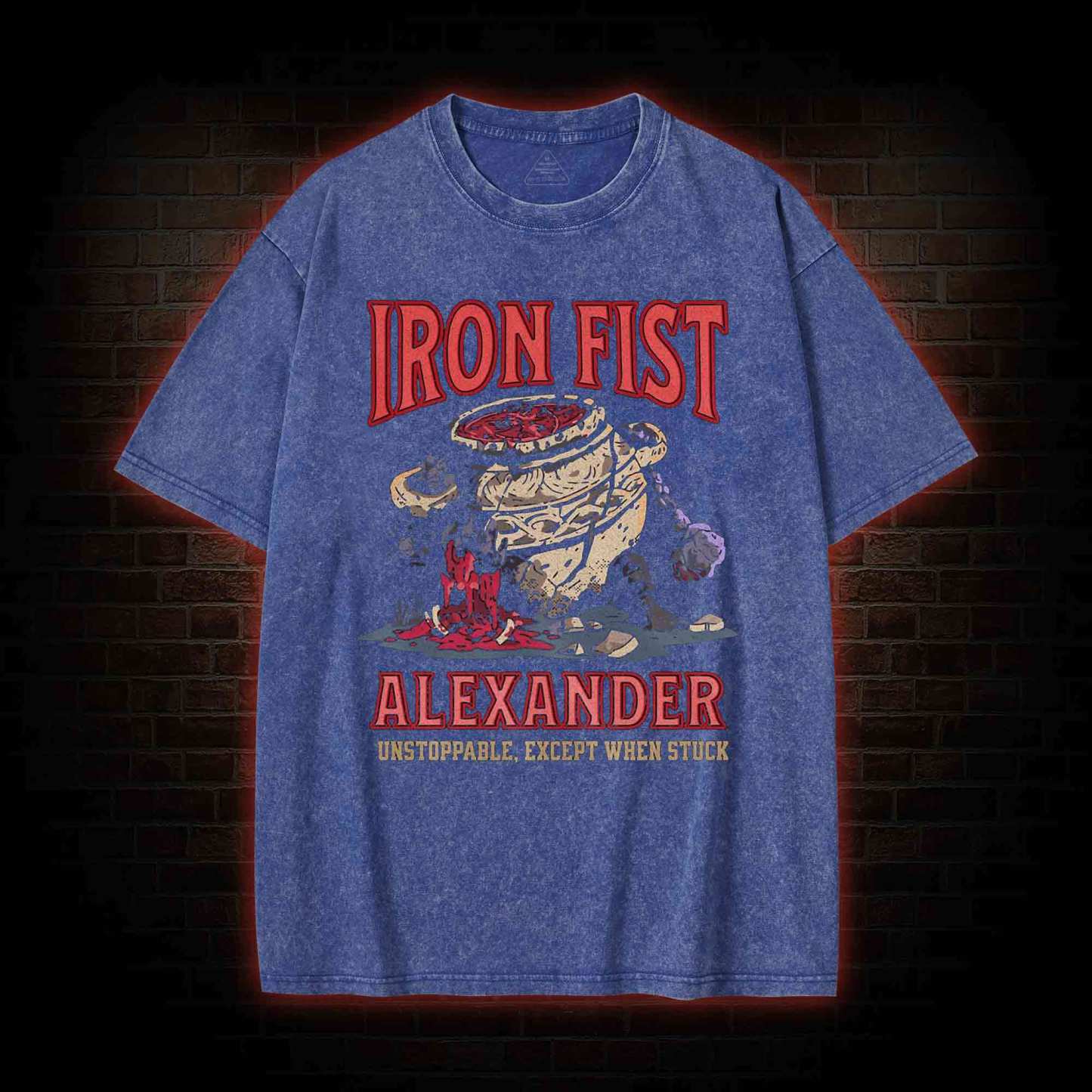 Unstoppable Except When Stuck Washed T-shirt