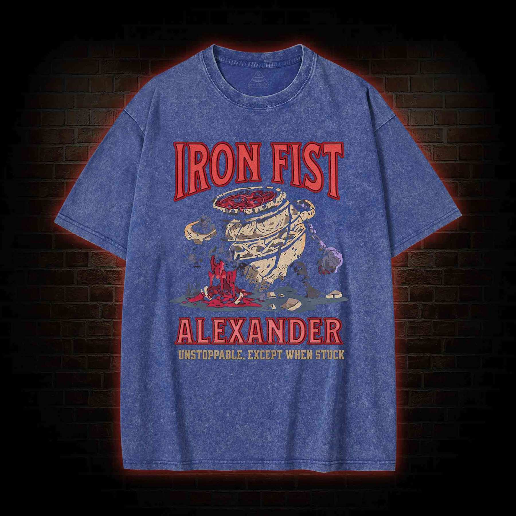 Unstoppable Except When Stuck Washed T-shirt