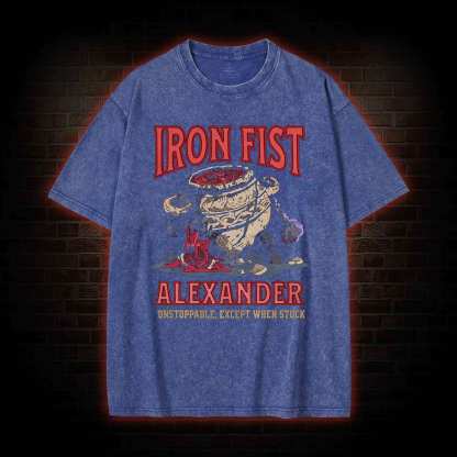 Unstoppable Except When Stuck Washed T-shirt