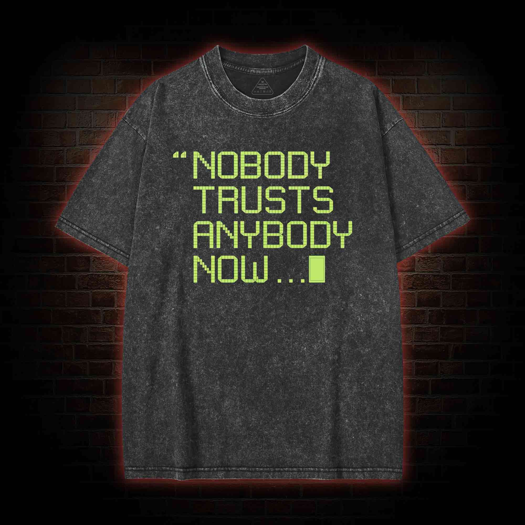 Nobody Trusts Anyone Now Washed T-shirt