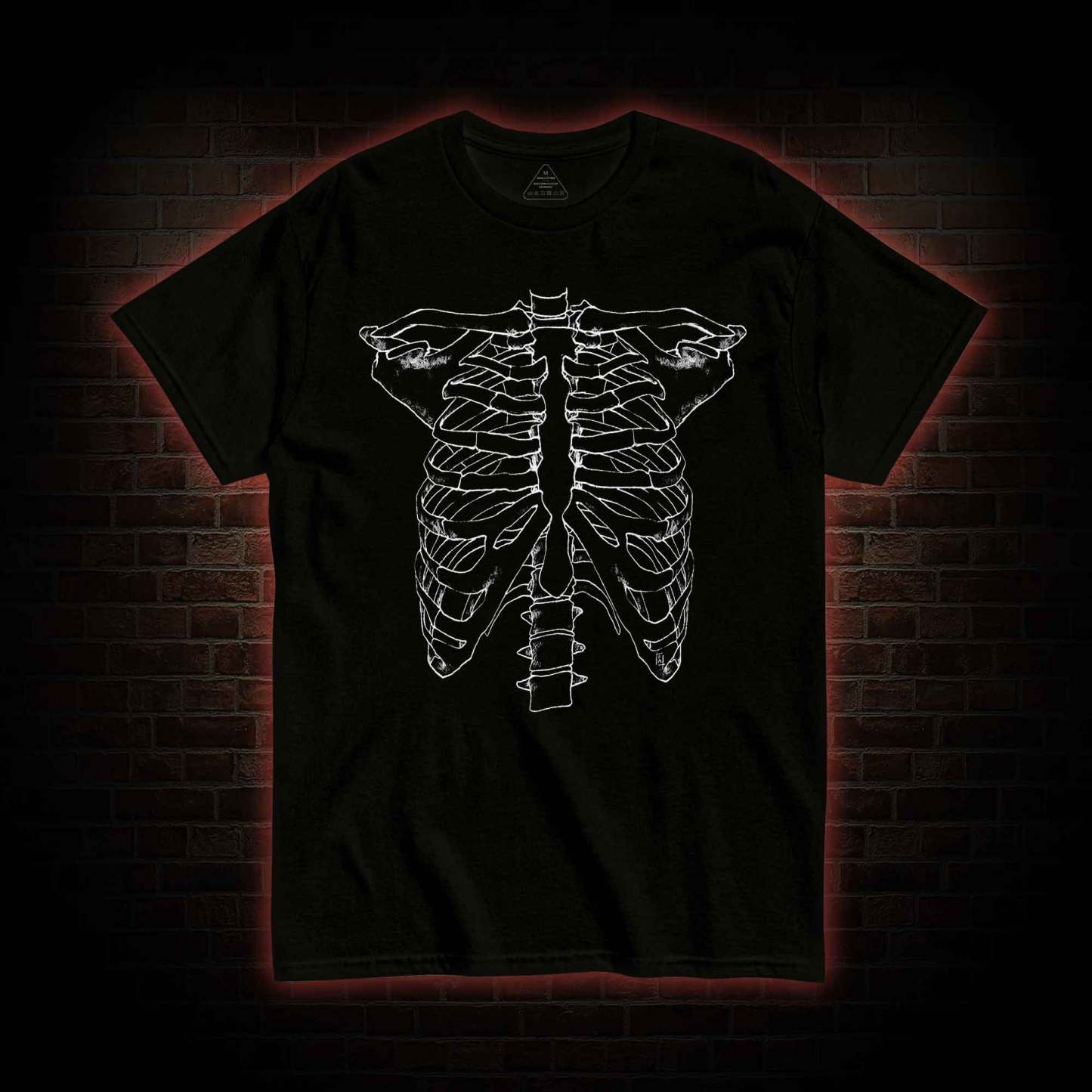 Ribcage T-shirt with Dark Style