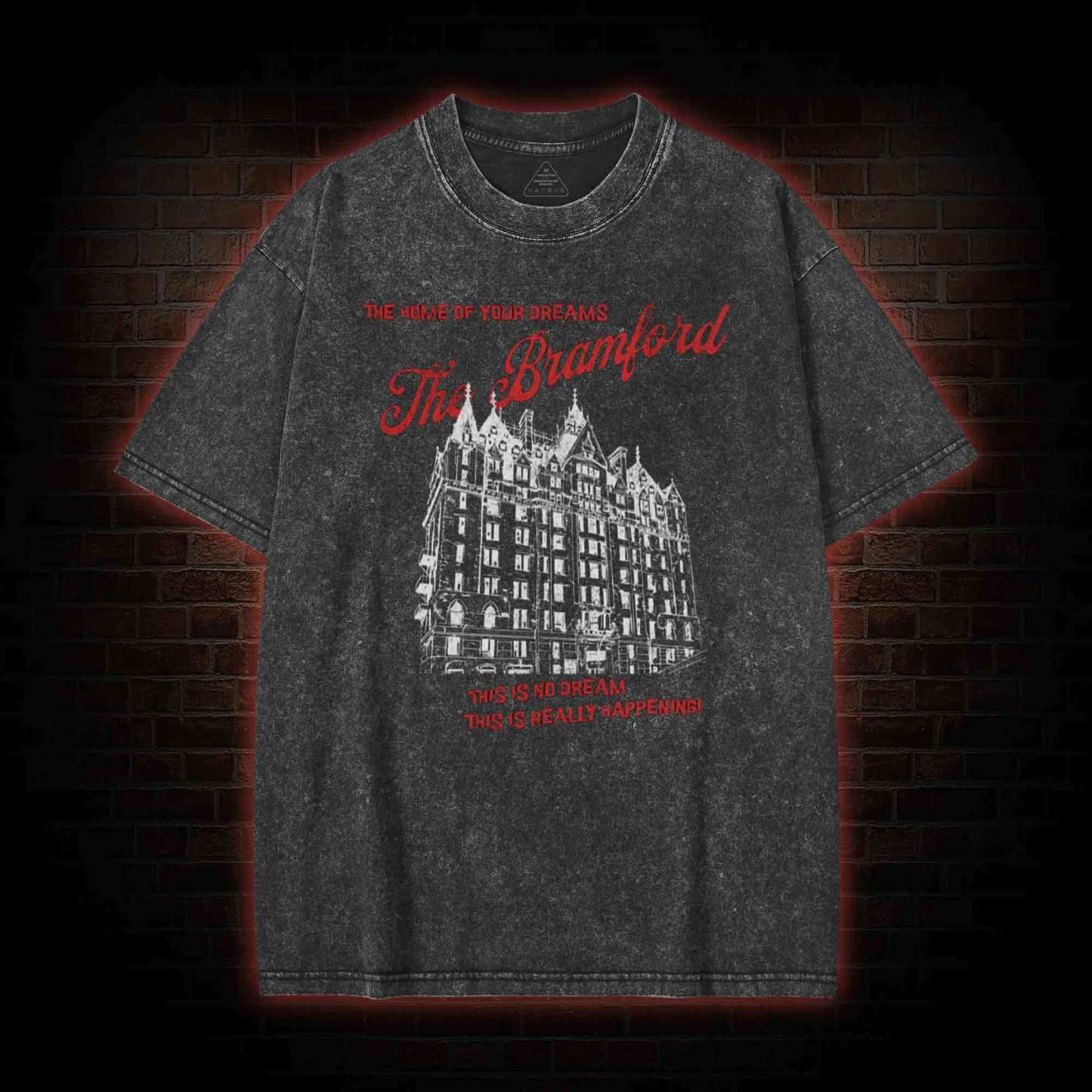 Rosemary Washed T-shirt with Dark Style