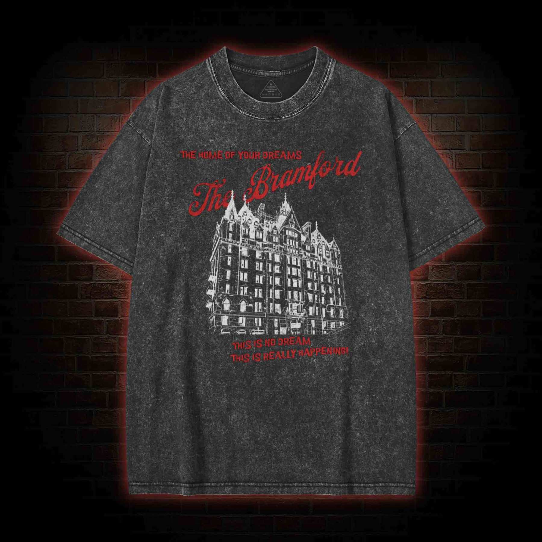 Rosemary Washed T-shirt with Dark Style