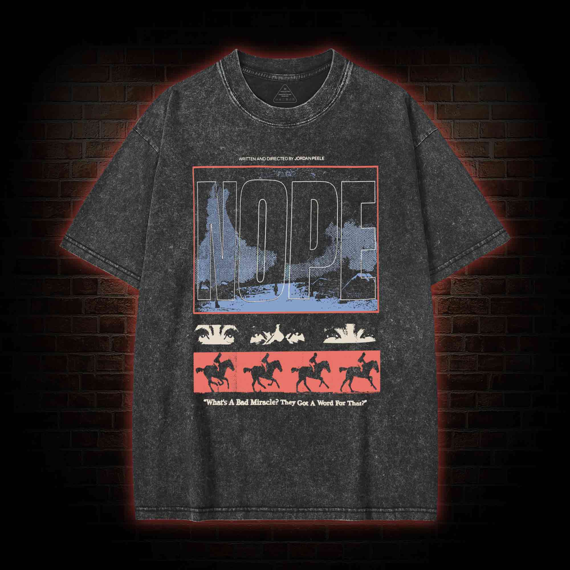 Standing Blue Shoes Washed T-shirt