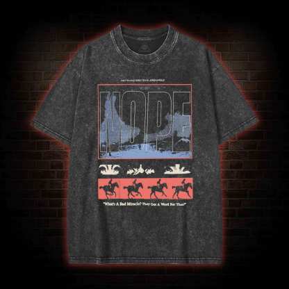 Standing Blue Shoes Washed T-shirt