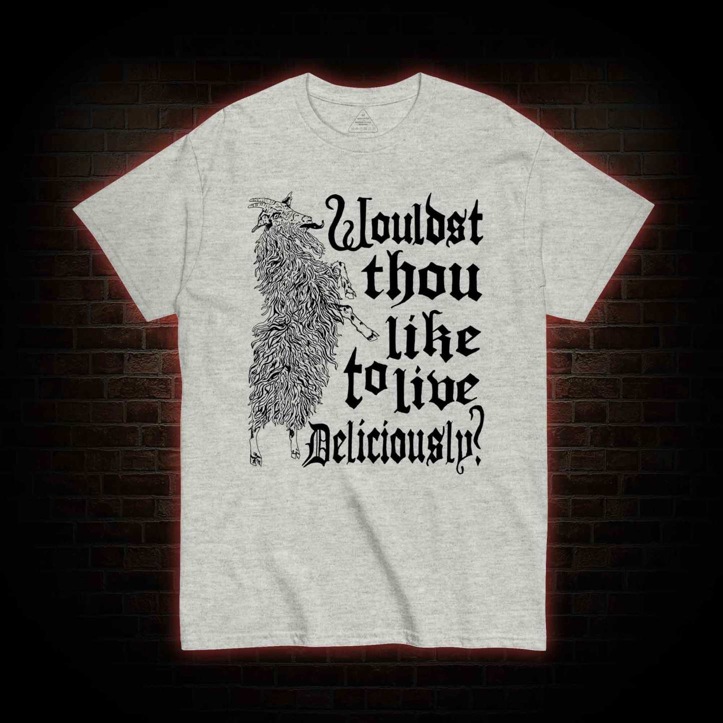 Live Deliciously Black Phillip T-shirt