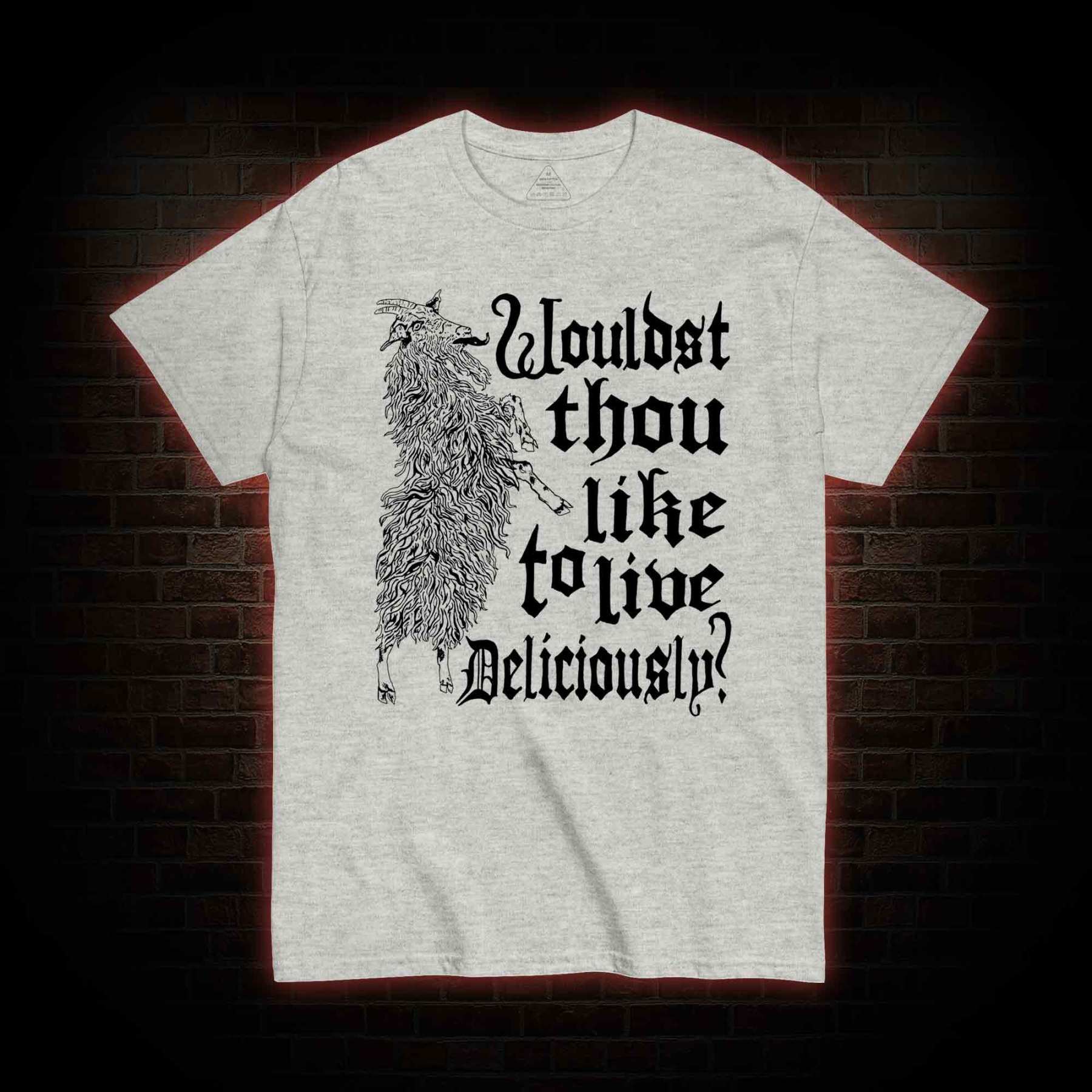 Live Deliciously Black Phillip T-shirt