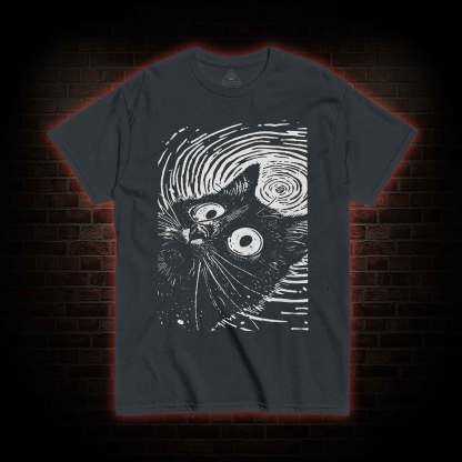 Psychedelic Weirdcore Cat T-shirt