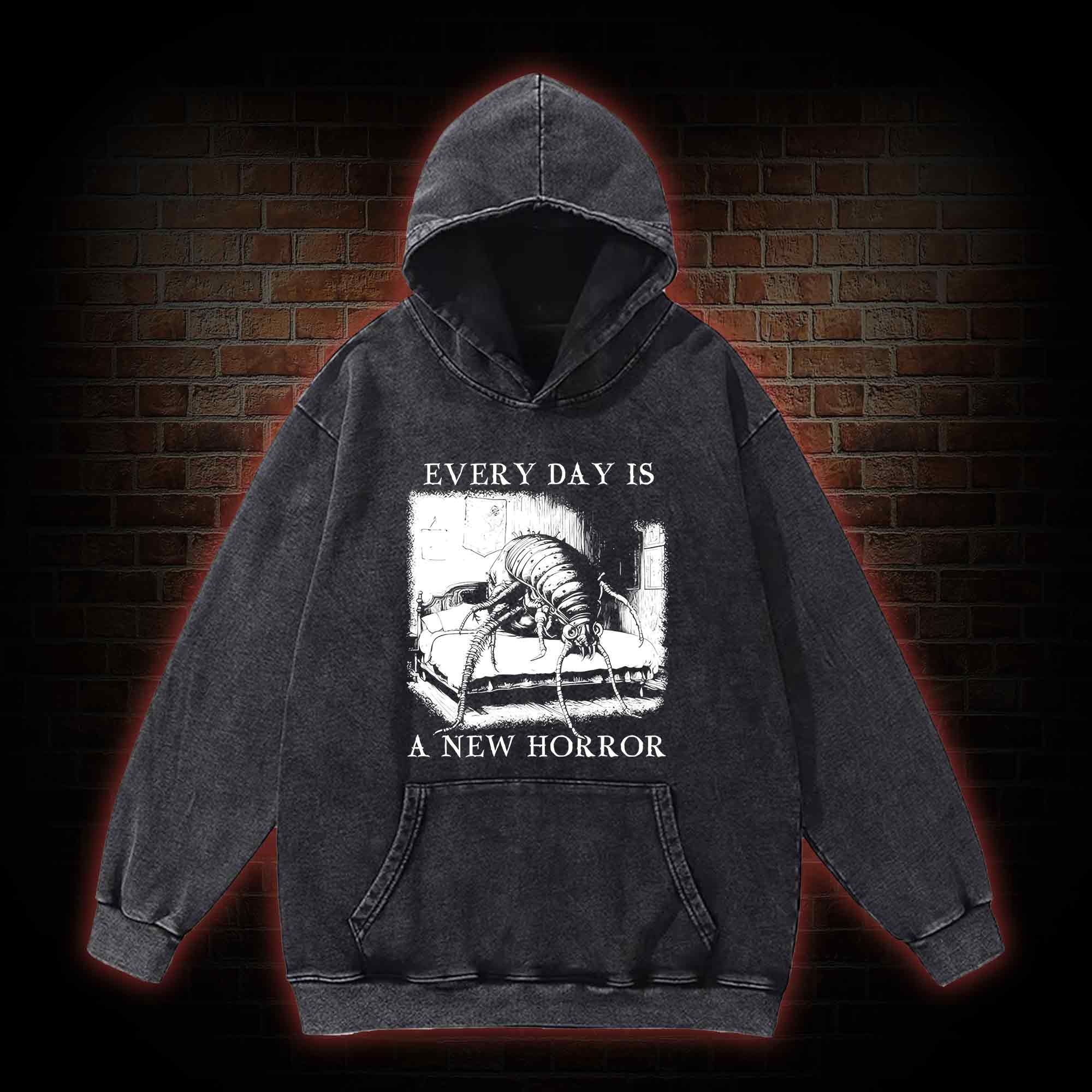 Every Day Is A New Horror Washed Hoodie