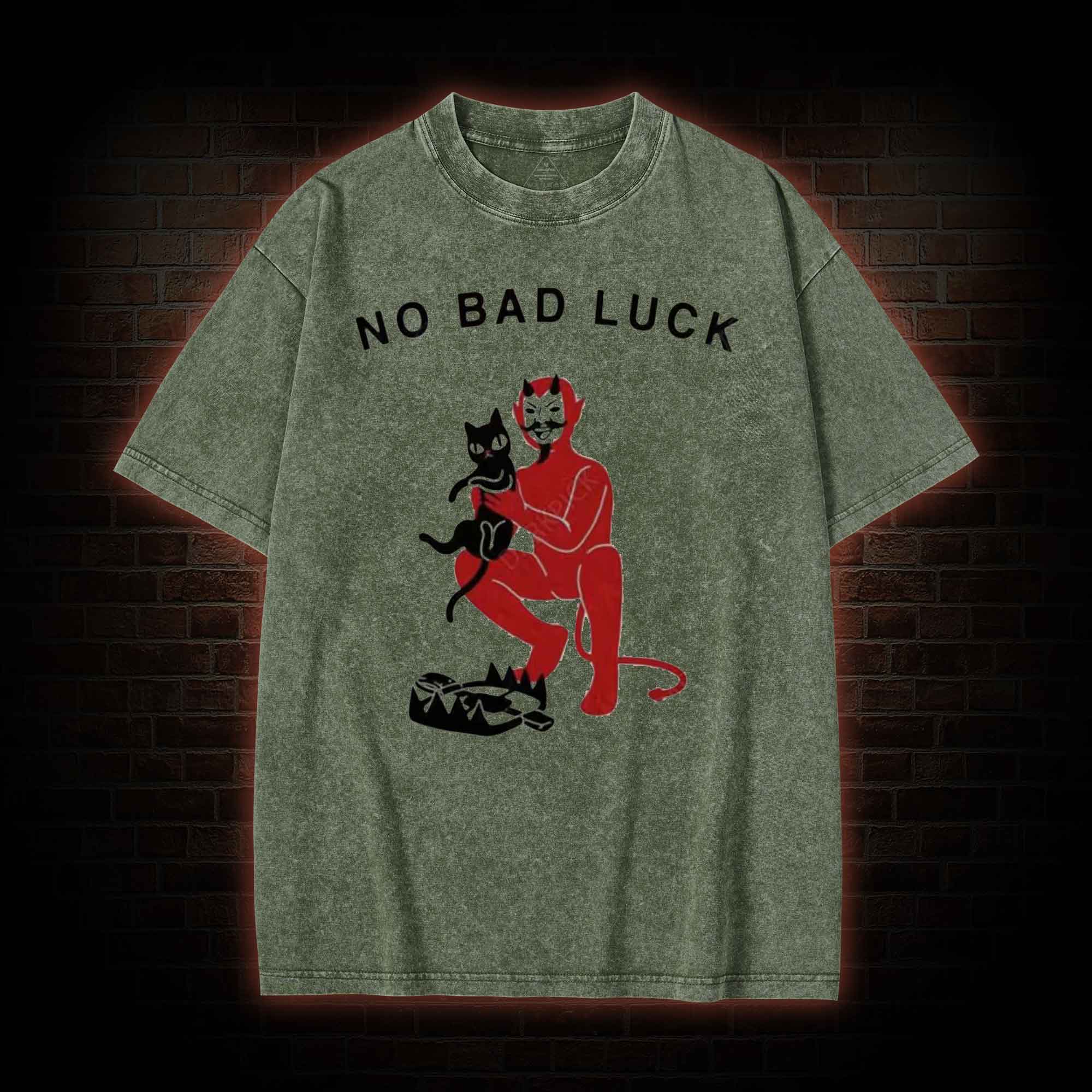No Bad Luck Washed T-shirt