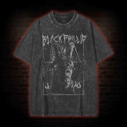Black Phillip Washed T-shirt