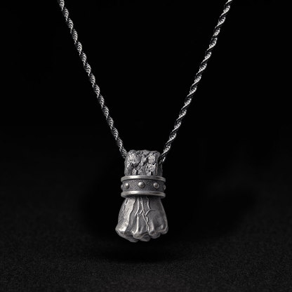 Fist of Vengeance Sculptural Necklace