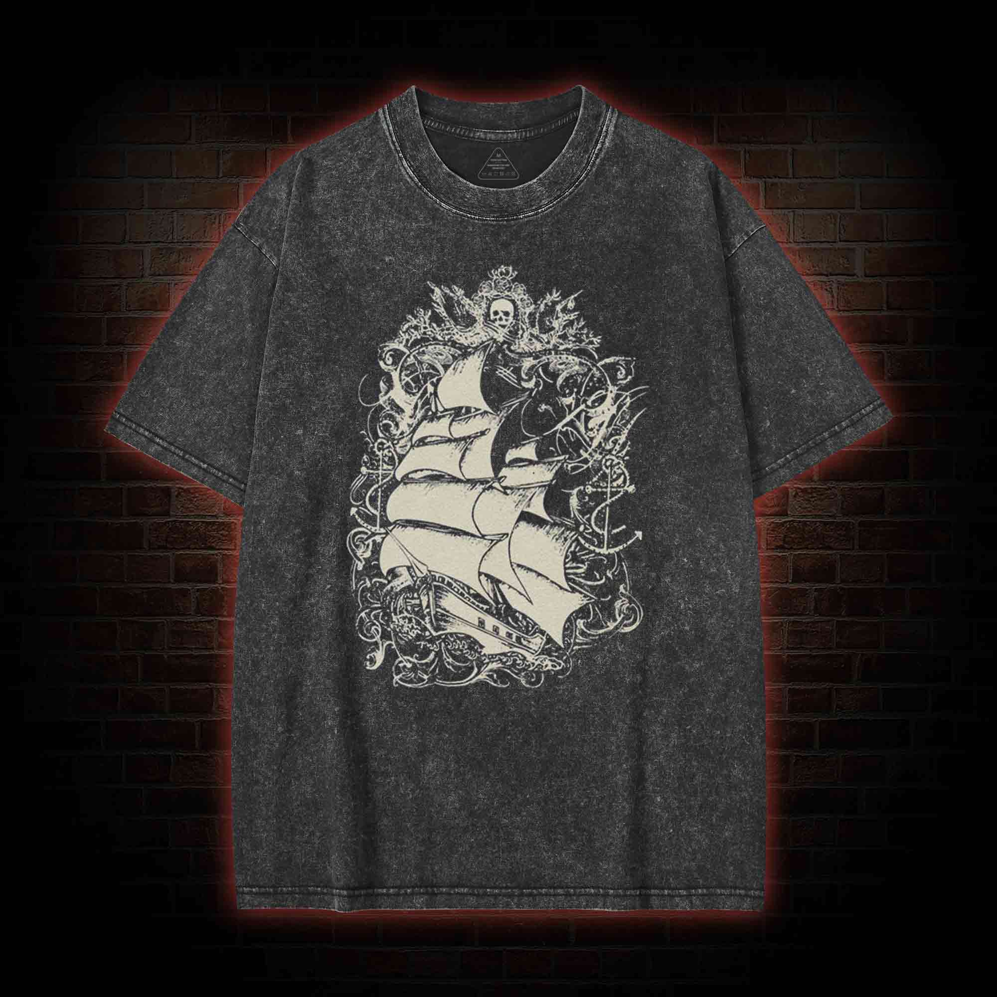 Pirate Ship Washed T-shirt