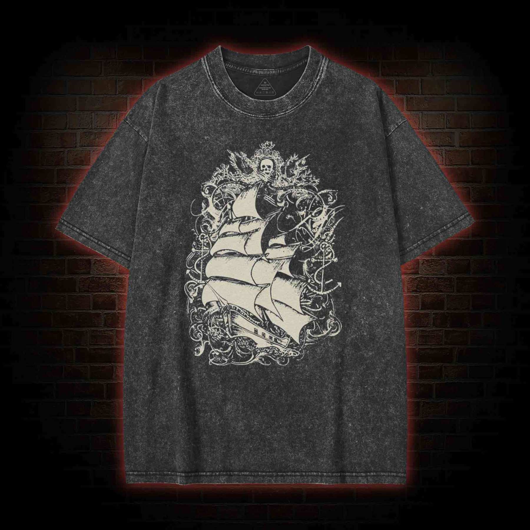 Pirate Ship Washed T-shirt