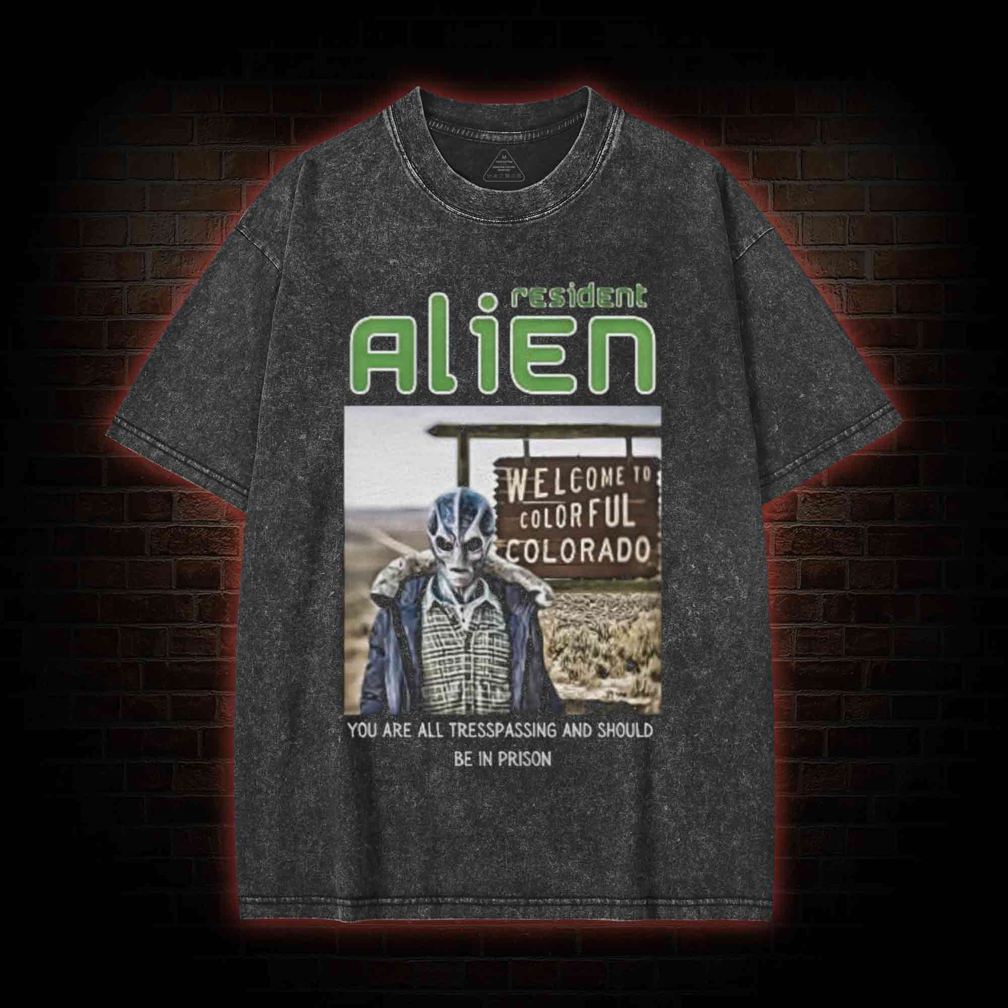 Alien Resident Washed T-shirt