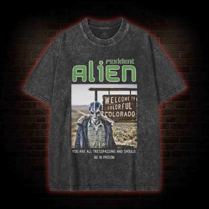Alien Resident Washed T-shirt
