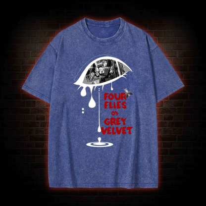 Four Flies Washed T-shirt