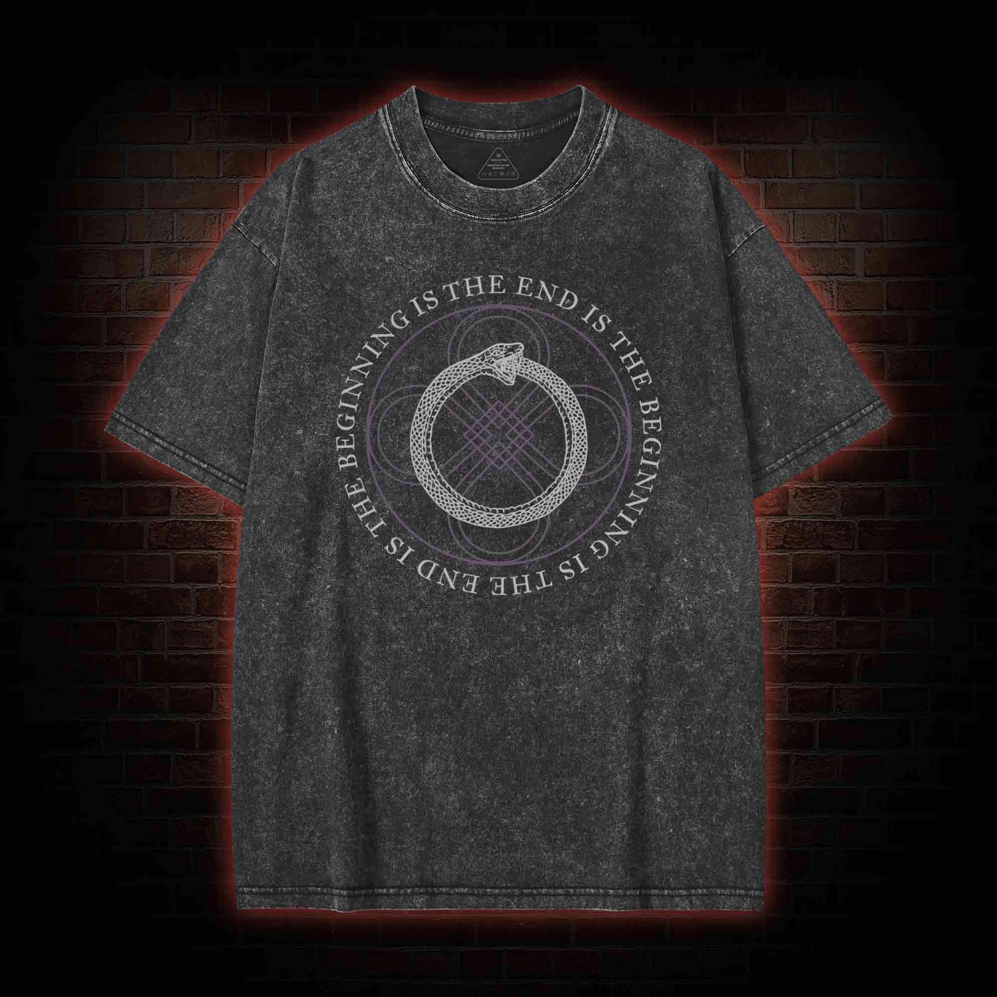 Ouroboros Alchemy Esoteric Washed T-shirt