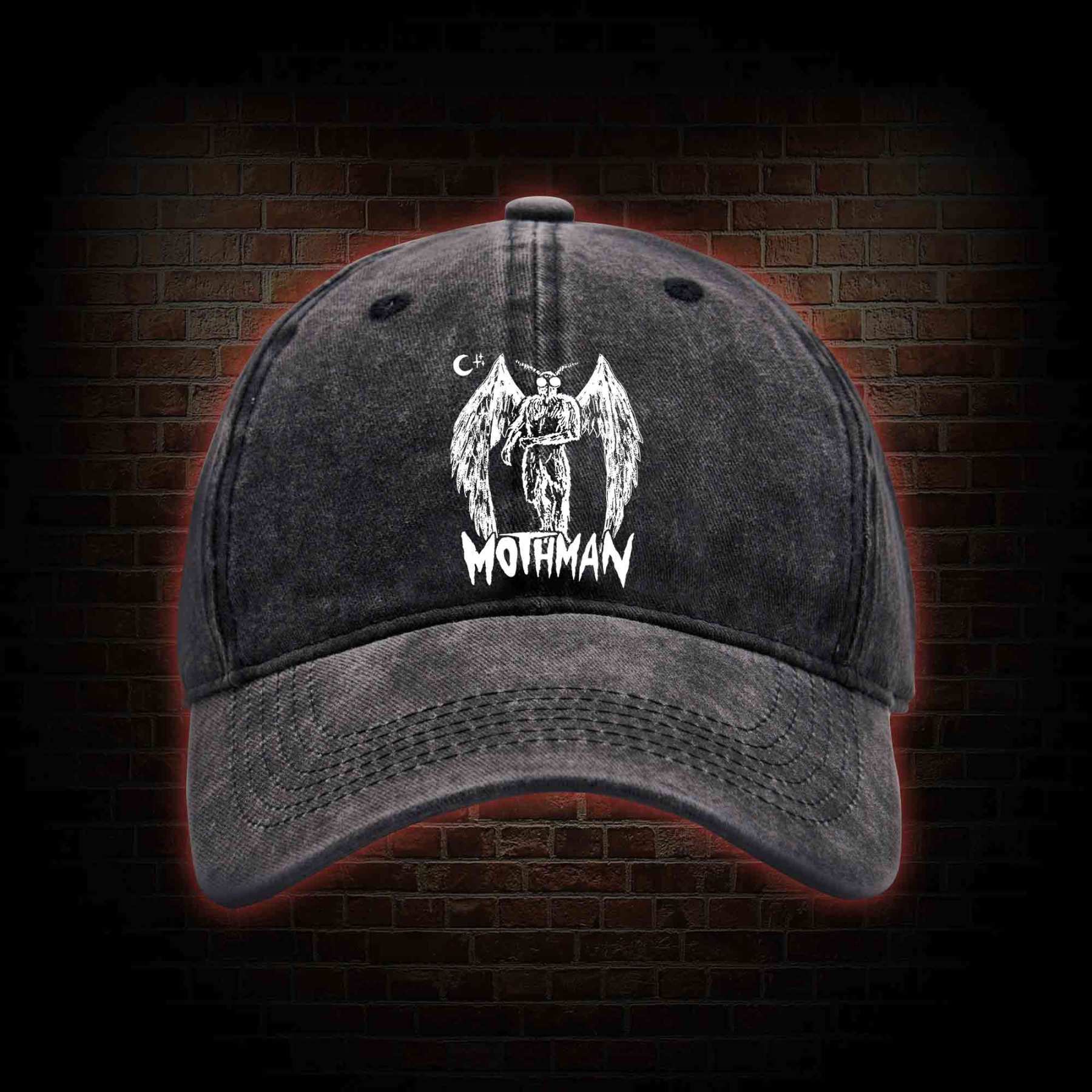 Mothman Washed Vintage Baseball Cap