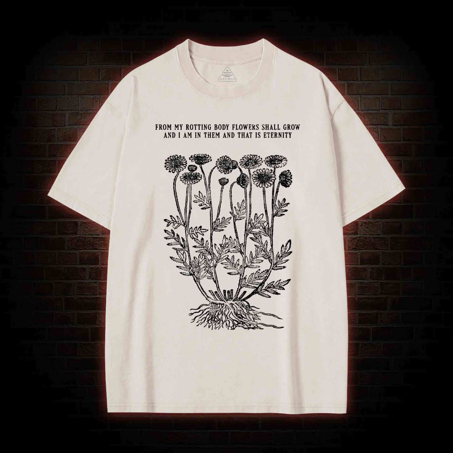 Eternity Flowers Washed T-shirt