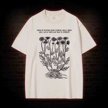 Eternity Flowers Washed T-shirt