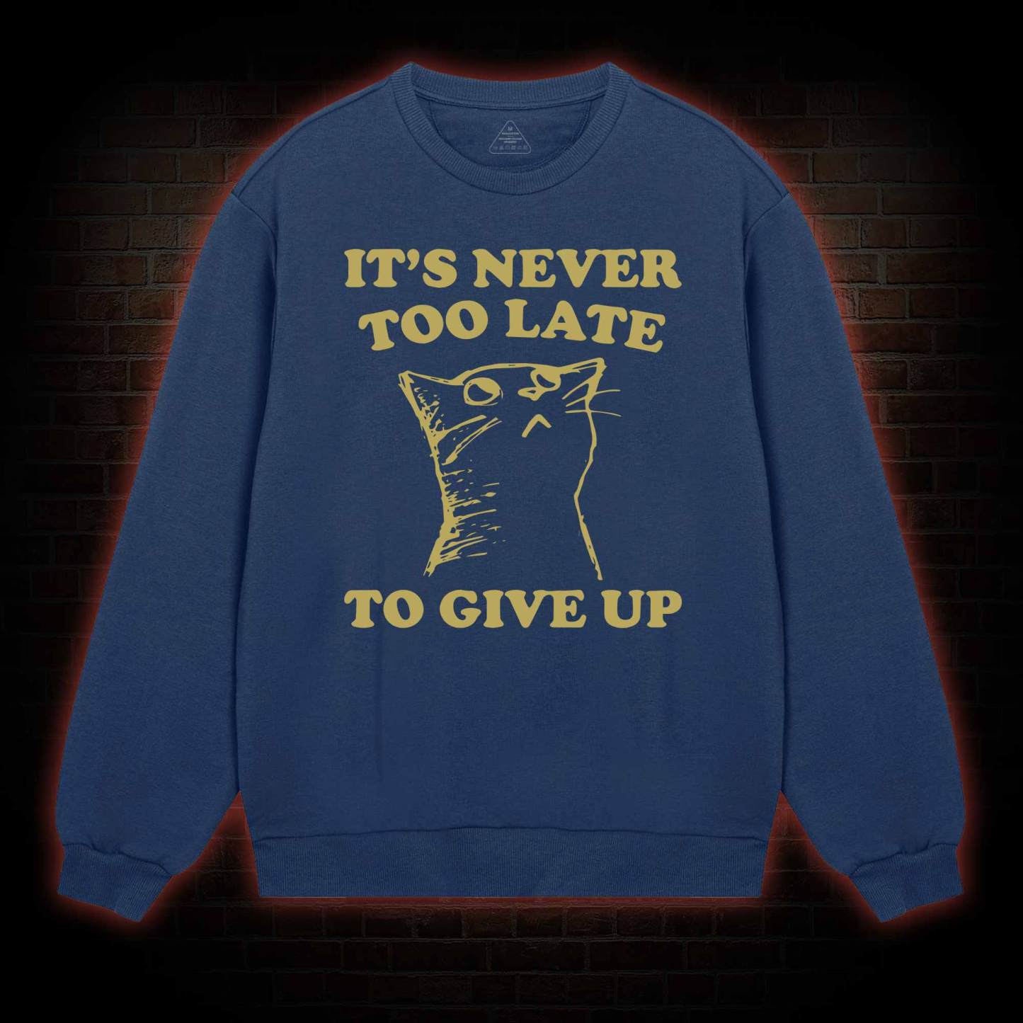It's Never Too Late To Give Up Sweatshirt