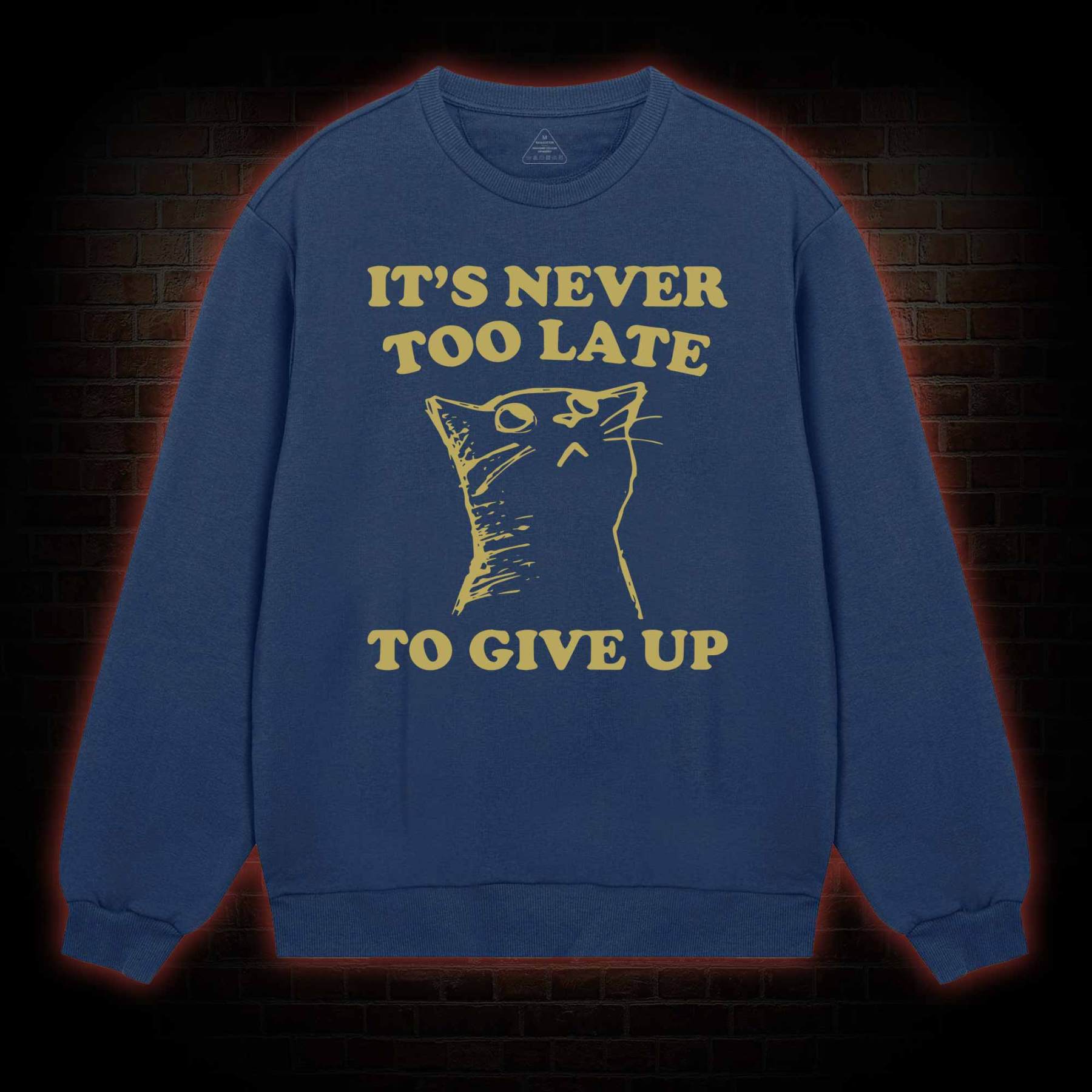 It's Never Too Late To Give Up Sweatshirt