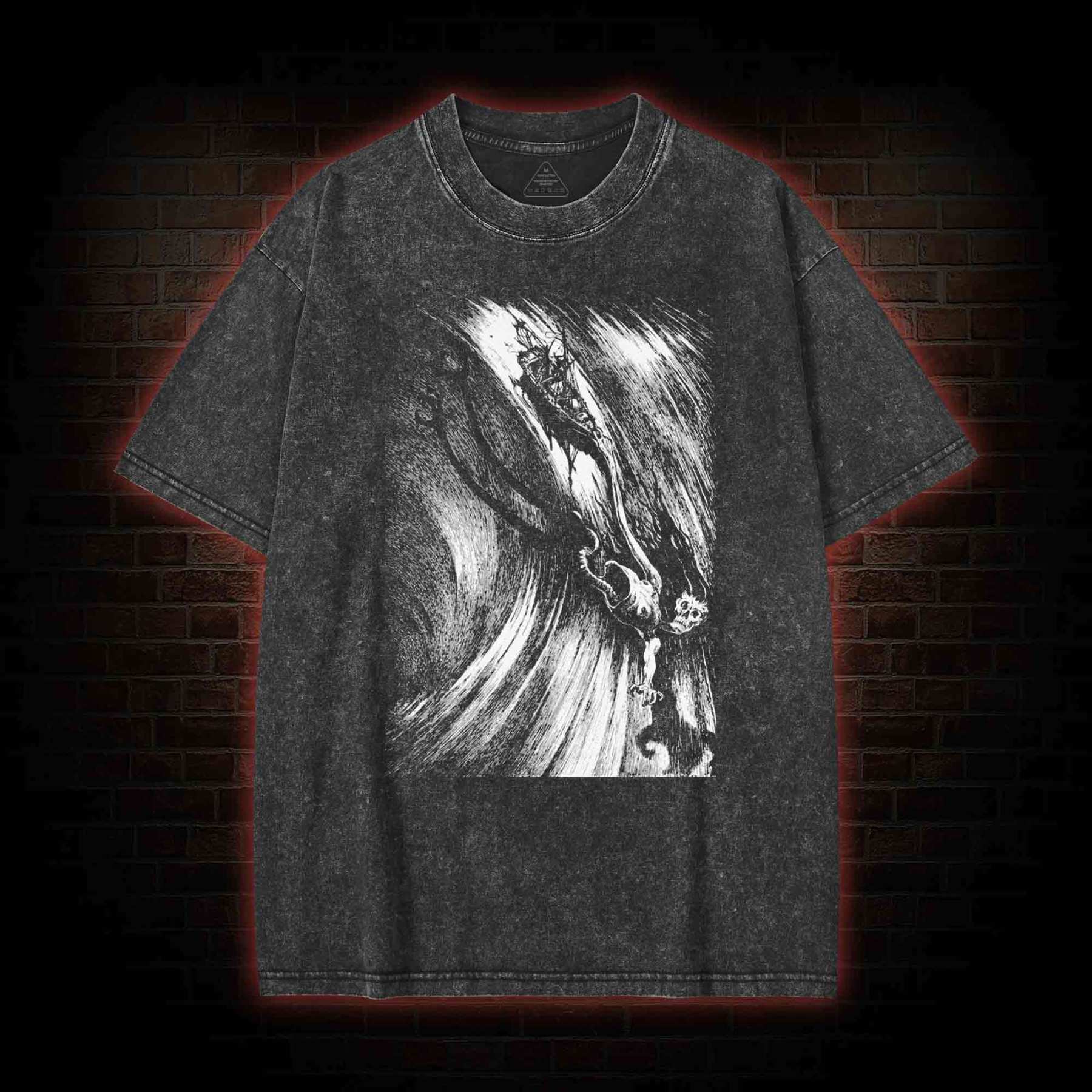 A Descent into the Maelström Washed T-shirt